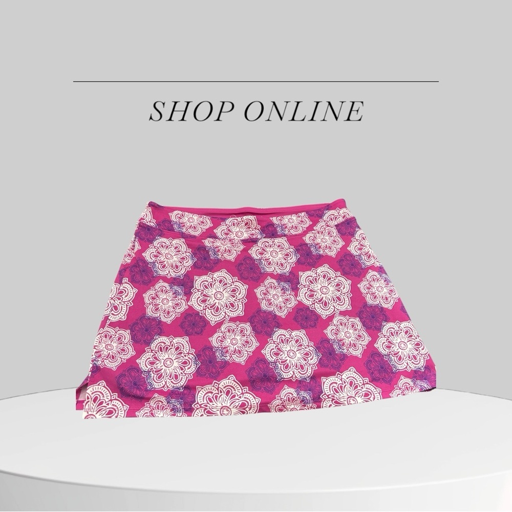 Tranquility skort pink purple Poly/spandex .medium